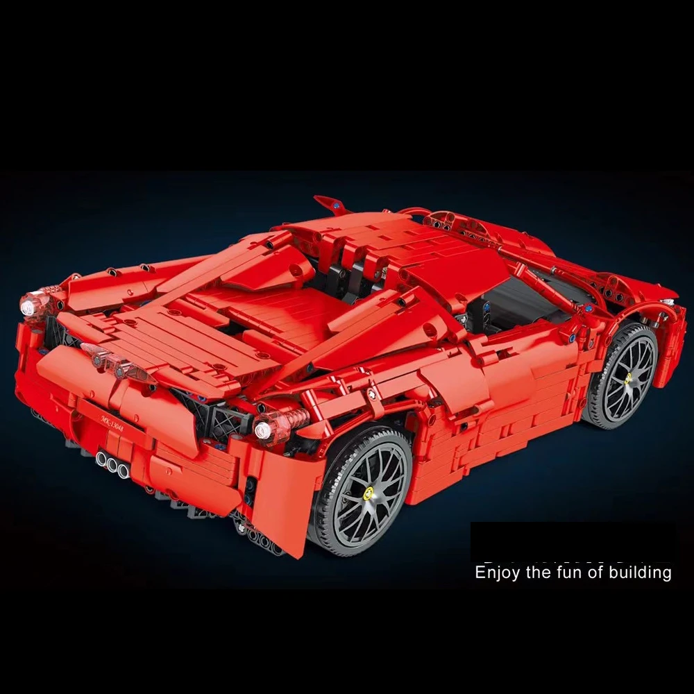 Mould King 13048 Ferrari 488 Technic Super Car With RC 2083Pcs Building  Blocks Kids Toy MOC-1767