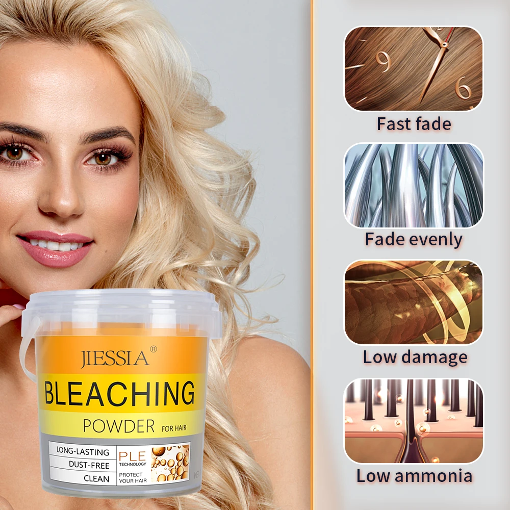 Best Price Low Ammonia Color Dyeing Quick Fast Fade 8-9 Levels Blue Dust  Free Permanent Tinte Hair Bleaching Powder
