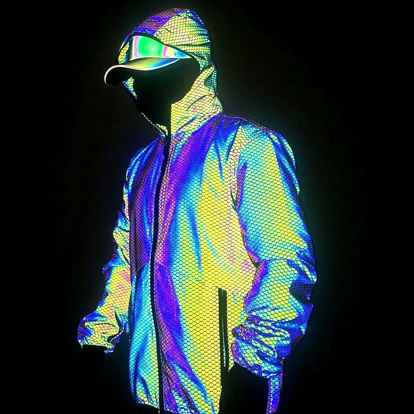  Springs Rainbow Reflective Jacket Holographic Winter