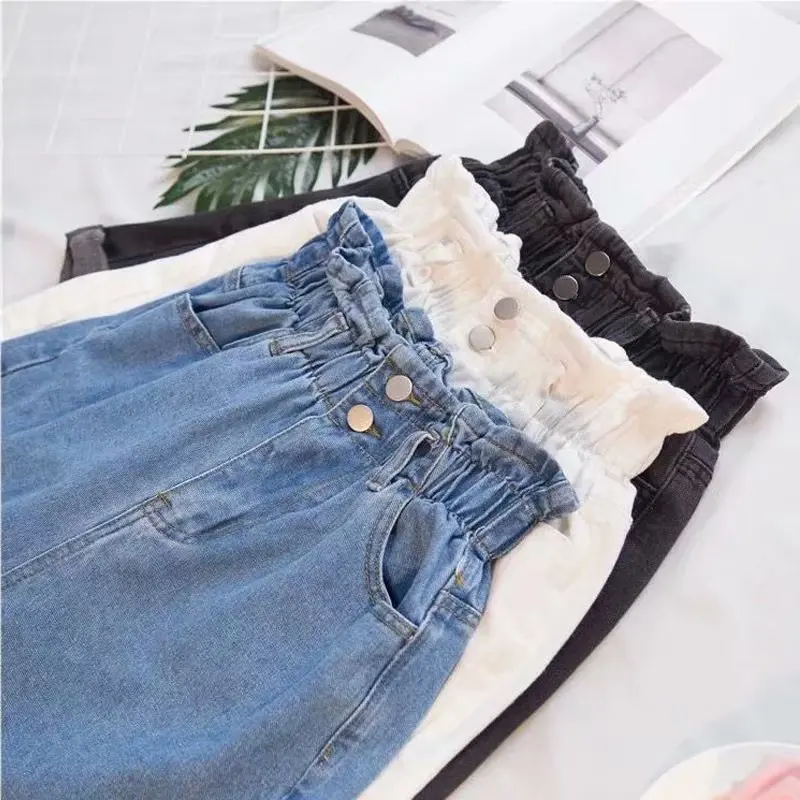 S-5XL Ladies High Waist Shorts Four Button Fashion Summer Casual Female Sexy Skinny Feminino Denim Pants Short Jeans for Women factory