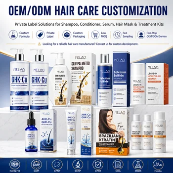 DHT Blocker Shampoo Private Label GHK-Cu Copper Peptide Biotin Keratin Curly Hair Anti-Hair Loss Hair Growth Moisturizing Halal