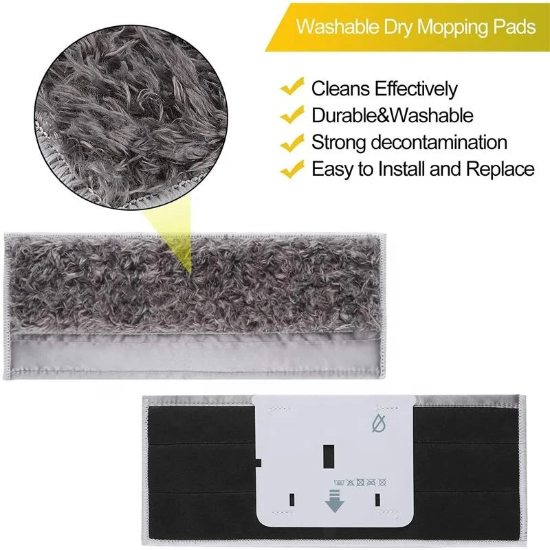 Моющиеся и многоразовые накладки для мокрой швабры совместимые с iRobot Braava Jet m Series M6 (6110)