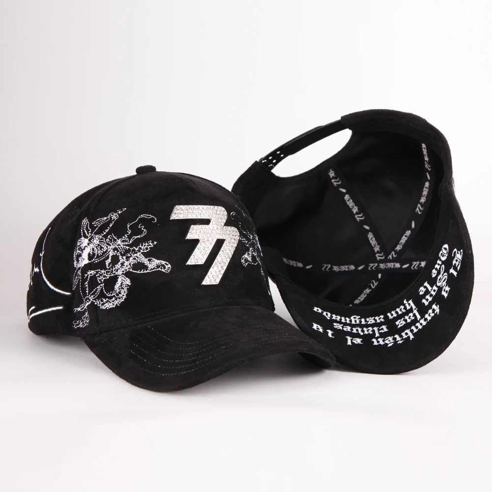 OEM Custom 5 Panel Curved Brim Structured Baseball Cap With Embroidery Logo for Man