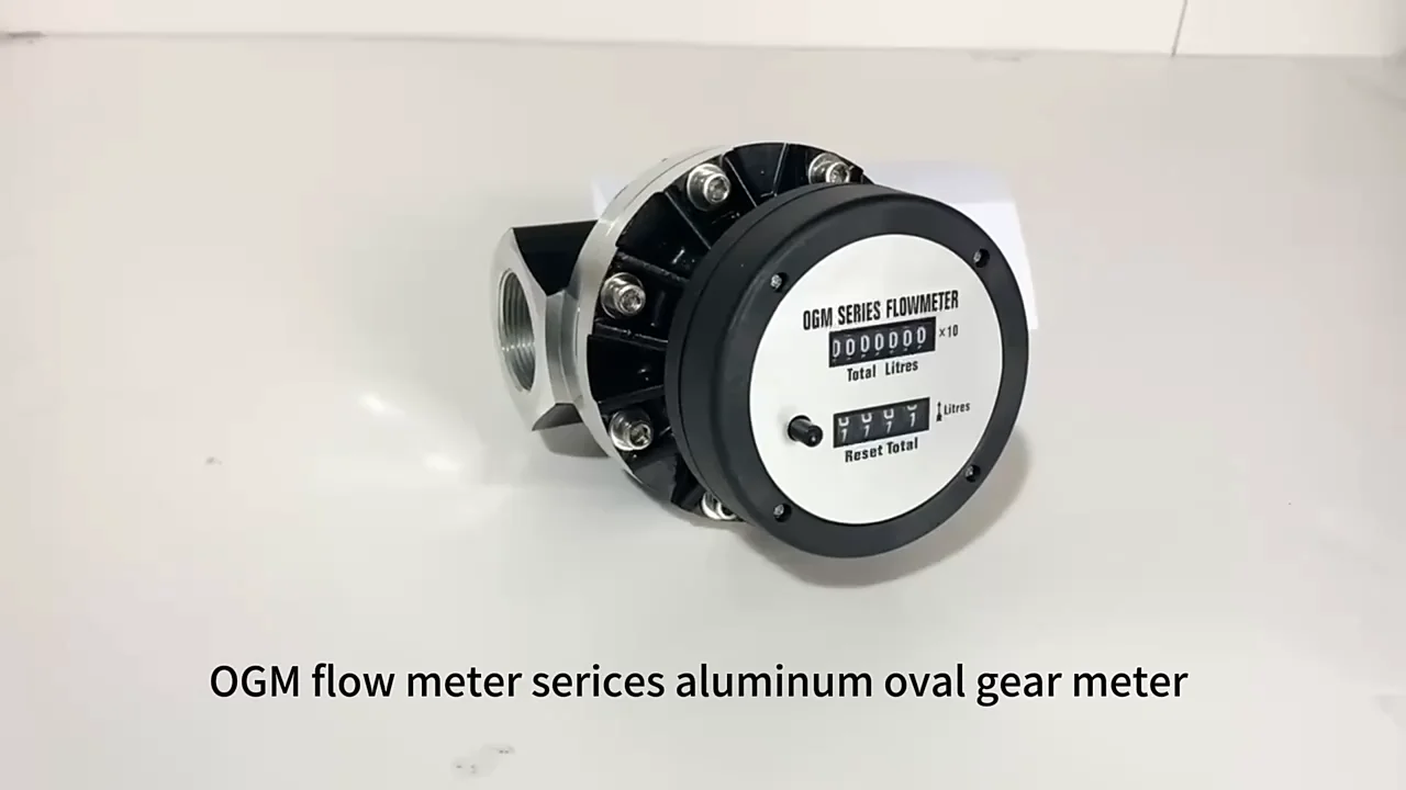 High Accuracy Ogm Series 1"mechanical Counter Oval Gear Flow Meter ...