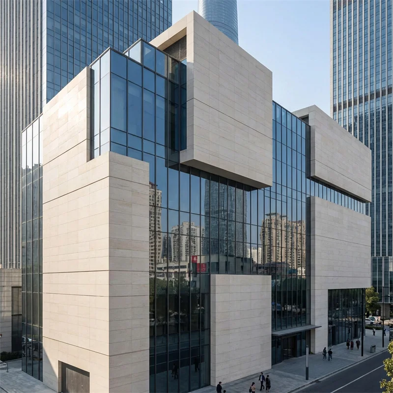 PAIA Stone Premium White Limestone Wall Cladding Panels Natural Stone Wall Panels for Home, Office, and Commercial Facades