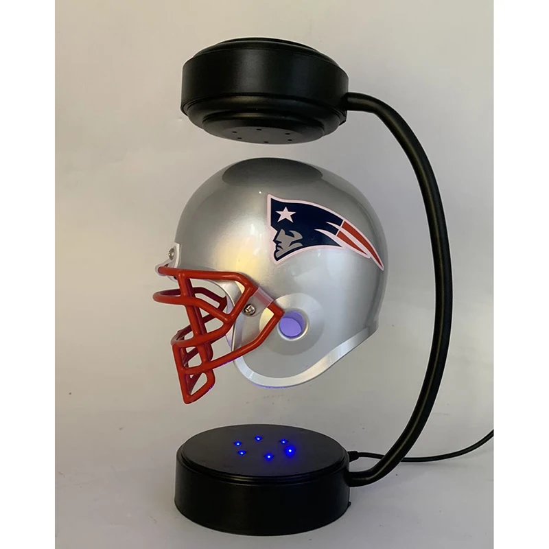 floating football helmet display