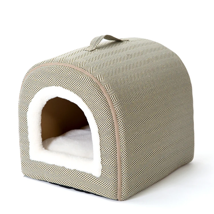 Super Soft Designer Fabric High-loft Dog Bed Washable Pet Bed Dog ...