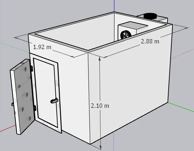 Cold Room Storage Refrigeration Units for Sales Price with Cam Lock Sandwich Wall Panel Cold Room for Fish Liquor