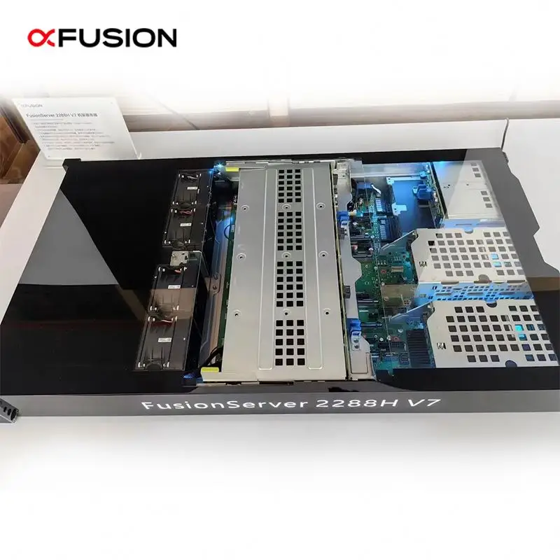 solution de secours chaude à double machine 2288HV7 / 1288HV7 : système rack Linux haute performance, 2U, ordinateur serveur PC de stockage NAS doté d’un GPU pour l’IA