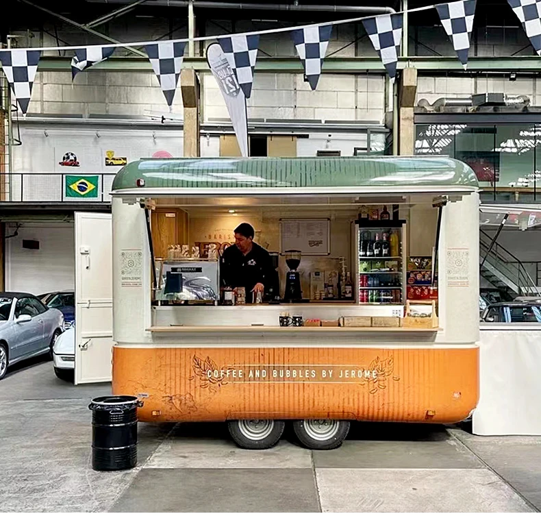 Food Truck Customized Dining Truck Hot Dog Pizza Coffee Ice Cream