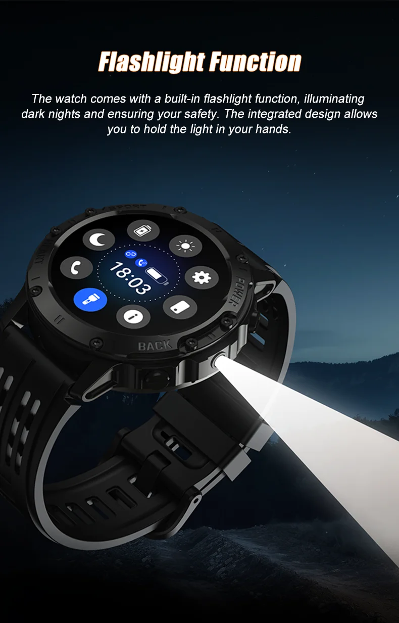  S81 Outdoor Sports Smart Watch 2026 with 1.39 Inch Circular Screen IP68 Health Monitoring BT Call Smart Watch for Men