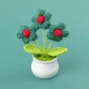 Christmas Green-3Flower puff flower pot