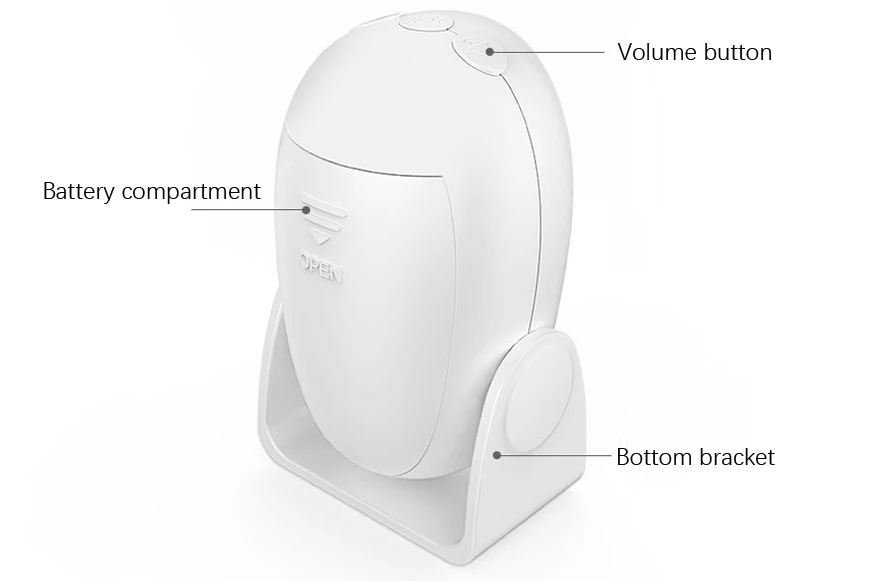 Kerui Infrared induction integrated welcome device alarm in 7 national languages