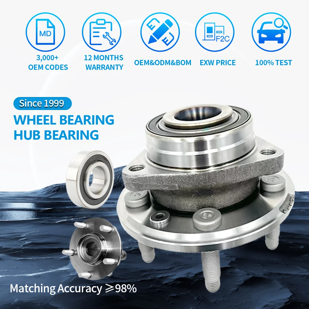 HNN Auto Bearing Wheel Hub Bearing Assembly Assy Front Rear Wheel Bearing for MAZDA 3 2006-2011 Ford Focus 2005-2011 BS1A-33-15