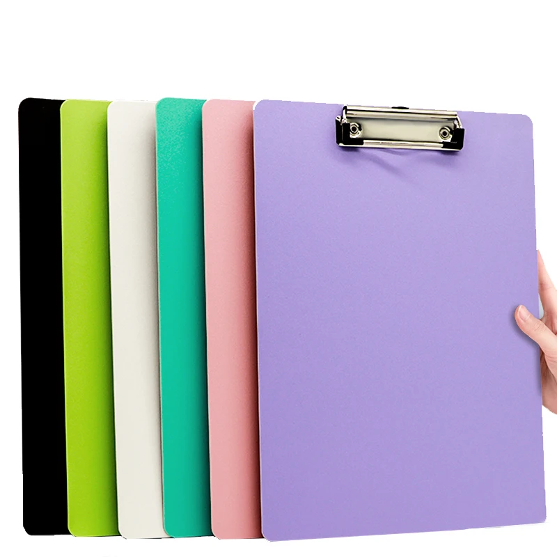 A4 Plastic Clipboards Multiple Color Clip Board With Metal Clip For