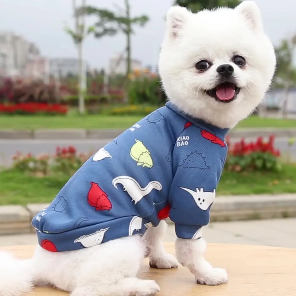 Pet Clothes Cartoon Spring Autumn Winter Thin Dog Sweater Teddy Bichon ...