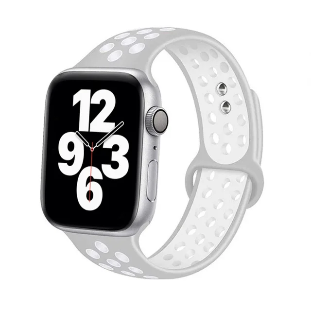 Correa De Silicona Para Reloj Deportivo Para Hombre,Correa De Silicona Para  Apple Watch,Para Nike 38/40/41 42/44/45mm - Buy Nike Banda Apple  Watch,Banda De Apple Watch,Apple Watch Nike Banda Product on Alibaba.com