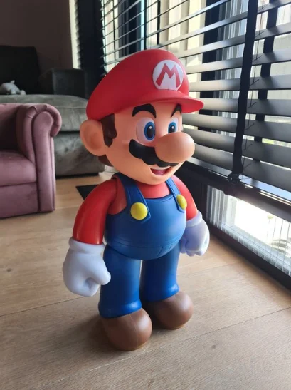 Custom Mario Bros Resin Statue - Unique Mario Figurine for Mall
