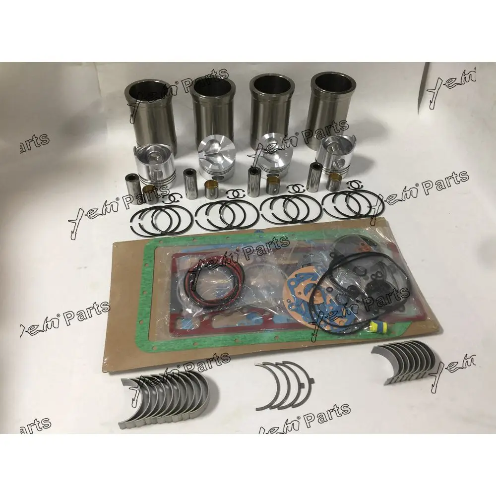 4D94 Overhaul Rebuild Kit With Bearings Piston Rings Full Gasket Set Engine Valve Liner Kit for Komatsu