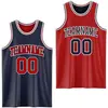 Navy Blue and Red