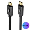 No Ear USB5-MALE TO MALE -straight to straight Black