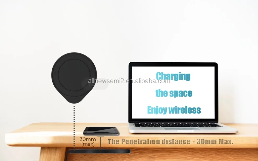 30mm Invisible Long Distance FAST Wireless Charger Wireless Charging