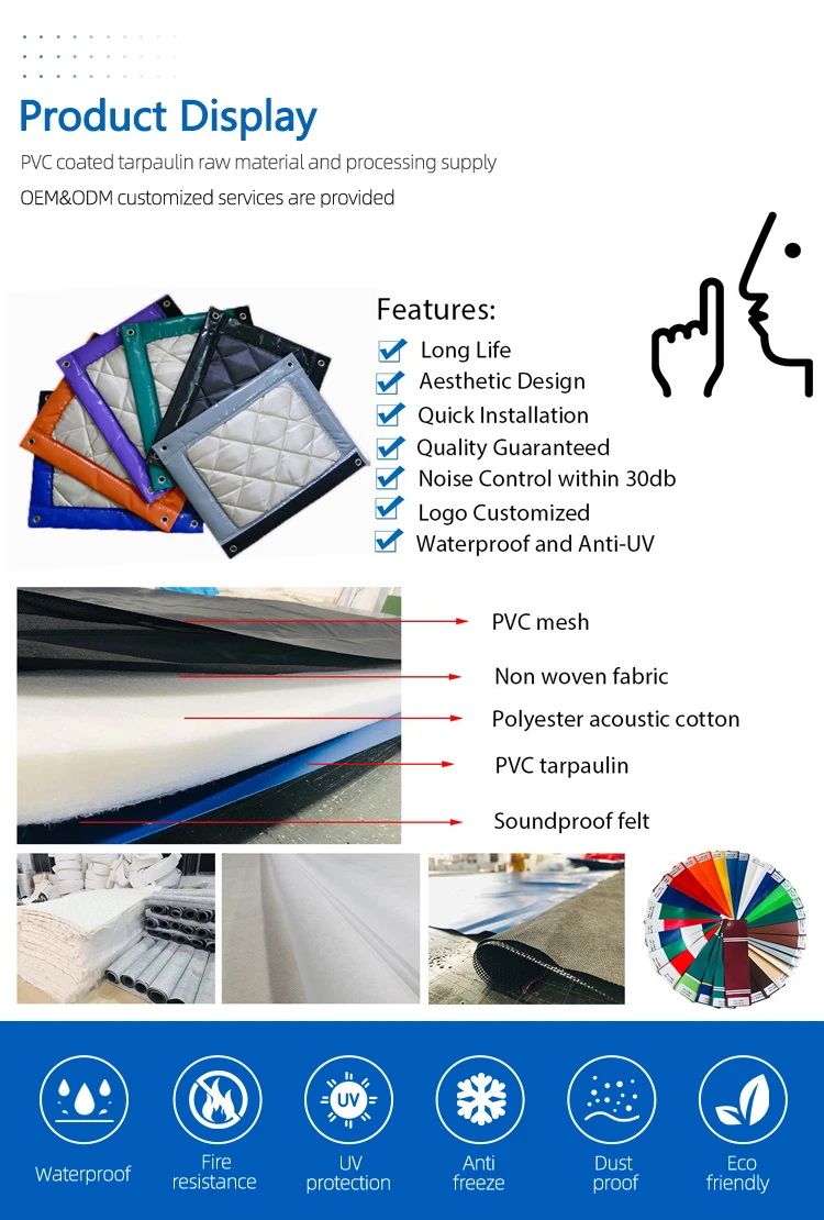 Litong Reduce Excess Noise Fire Retardant Acoustic Blanket Sound
