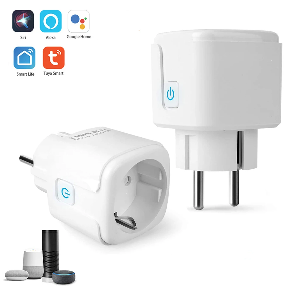 1pc Smart Plug, Alexa Plug, Smart Life Wifi Plug With Remote And Voice  Control, Timer Plug(2.4ghz Only), White