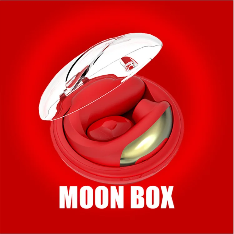 Moon Box Charging Silicone Pulse Sucking Bent Vibrator Wand Clitoris Orgasm  G Spot Vibrating Jump Eggs Dildo Sex Toys for Women