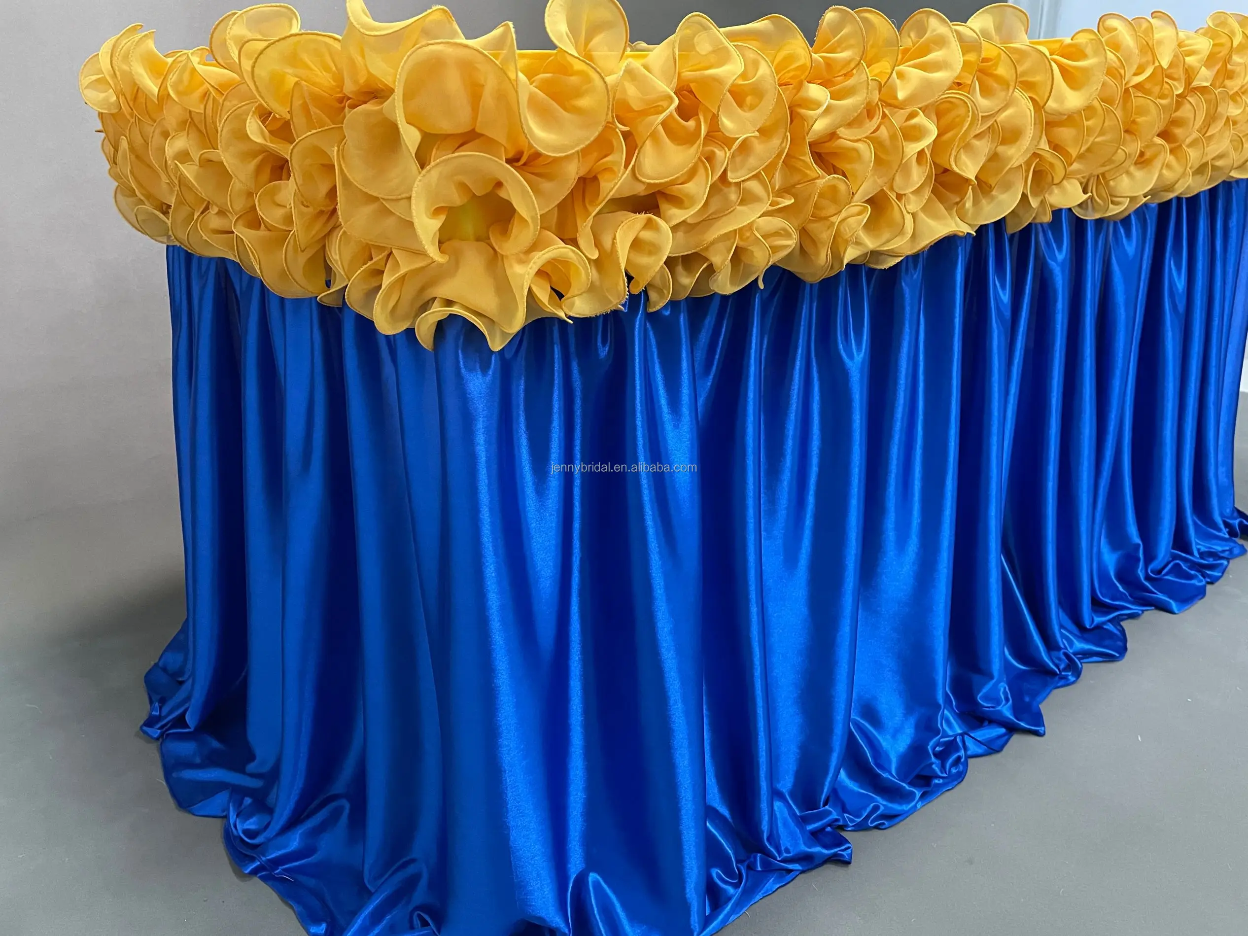 Tc005c Wedding Table Skirting Designs Decorative Table Skirts Ice Silk