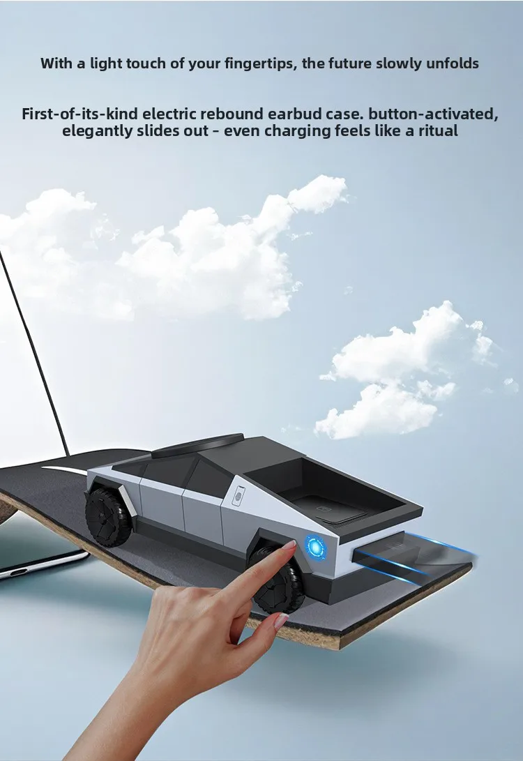 Cybertruck-Style 3-in-1 Magnetic Wireless Charging Stand