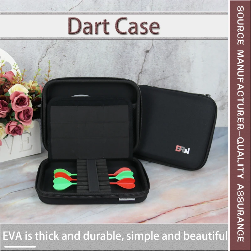 Custom Logo Pu Leather Darts Cases Travel Carrying Box Hard Eva Large