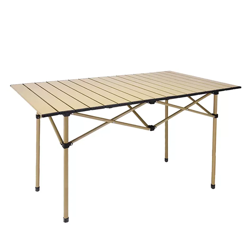 Adjustable Camping Outdoor Heavy-Duty Roll-Top Folding Table