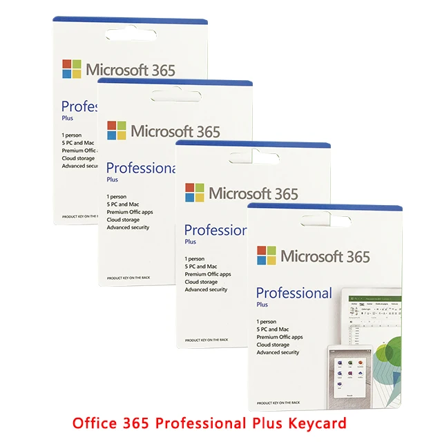 Wholesale Office 365 Professional Plus Account Kard Office 365 Pro Plus  Keycard 5 User Work For Pc And Mac (1 Set= 10 Pcs) - Buy Office 365,Office  365 Pro Plus,Office 365 Pro Plus Keycard Product on 