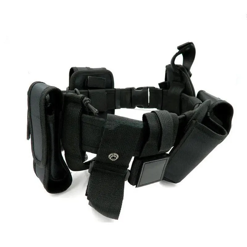 Quick-release Buckle Tactical Waistband Gear Set Pouch Quick Detach Outdoor Training Hunting Sport Belt Modular Equipment