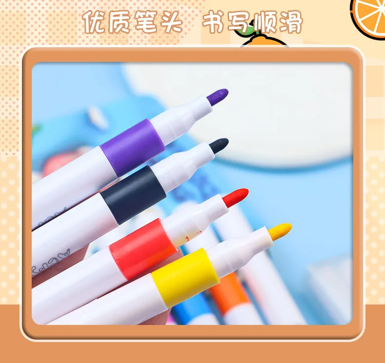 Juego de Marcadores Acrílicos para Estudiantes, Específicos para Arte, Dibujo a Mano, Manualidades, No Tóxicos, Lavables, Rotuladores de Acuarela