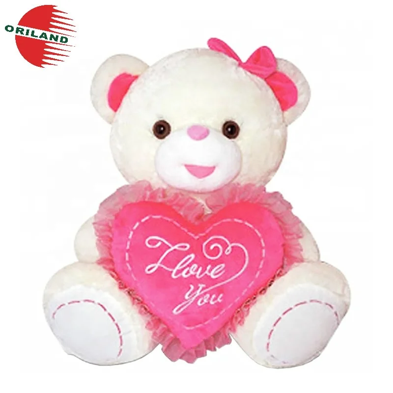 La alta calidad Super lindo osito de peluche con el corazón Peluches Doll  adorable oso de peluche para San Valentín - China Juguete de felpa y  zapatilla de peluche precio