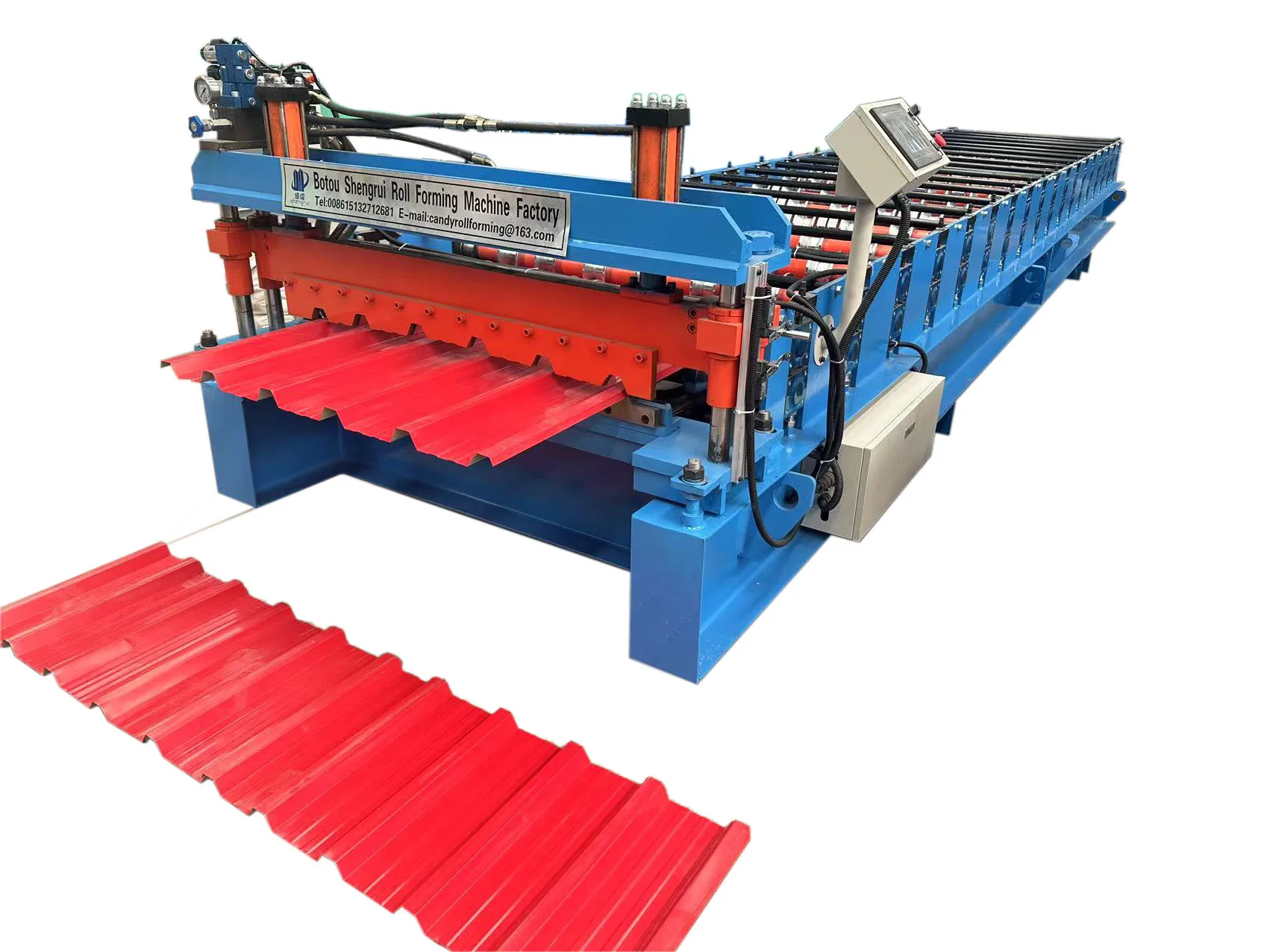 Building Use Customizable Trapezoidal Tile Metal Roofing Sheet Roll Forming Machine Wall Panel Machinery Price Production Line