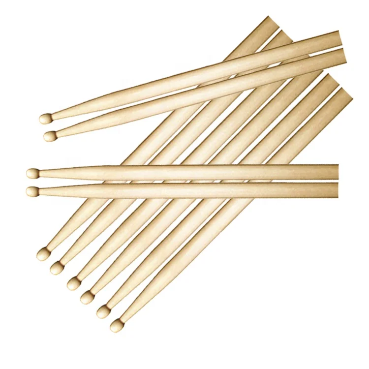 High Quality Custom Logo Drum Sticks 2B 5A 5B 7A Major Mace Stick Made from Maple Wood