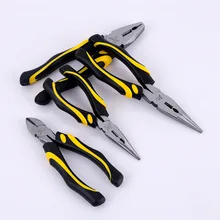 Sanhong 8inch Two-Color Handle Wire Cutters Manual Vise Pliers Home Multi-Functional Grip Wholesale Needle Nose Pliers