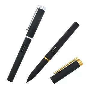 High Quality Stationery Custom Logo Promotional Gel Pen with Rubber Finishing