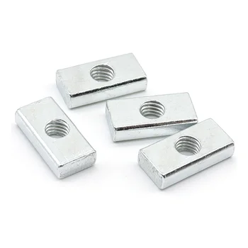 Accept Customization M4 M5 M6 M8 Flat Square Grade 4.8 Zinc Plated ...