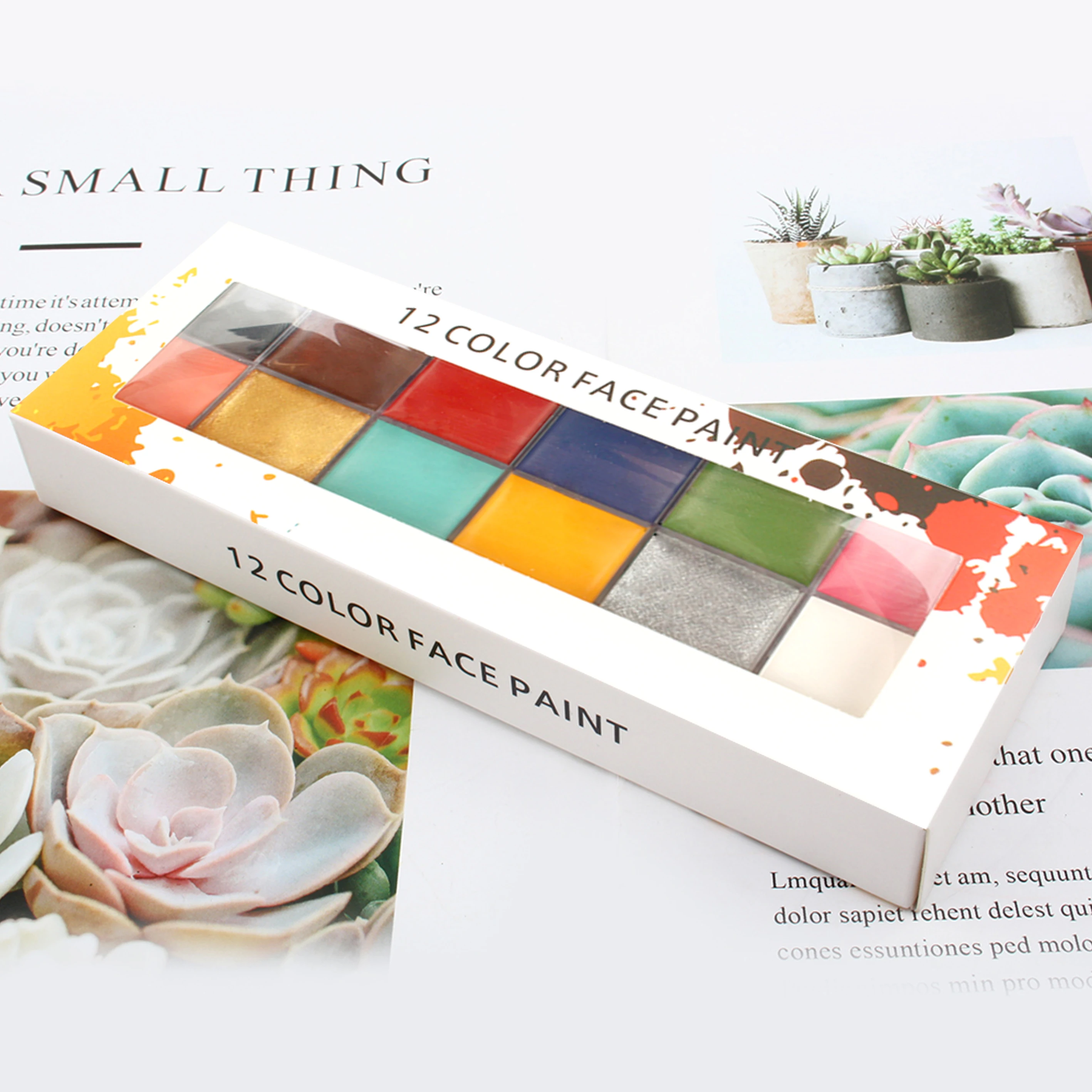 Горячая Распродажа, искусственная картина маслом для лица, профессиональный макияж для тела, татуировка для вечеринки на Хэллоуин, краска для лица и тела, картина маслом