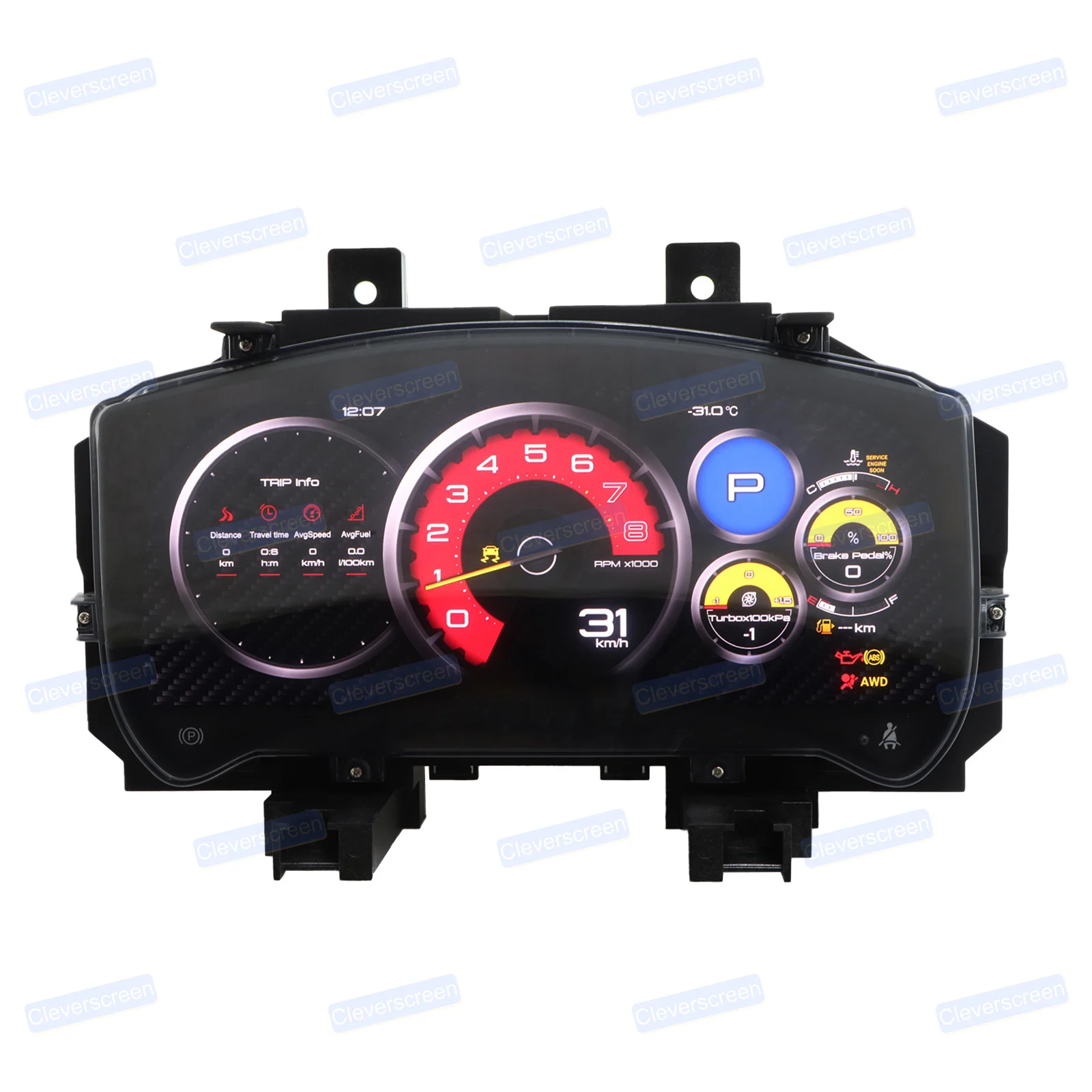 Car Digital Dashboard Smart Display Panel Speed Display for 2005-2015 Nissan GTR LCD Instrument Panel