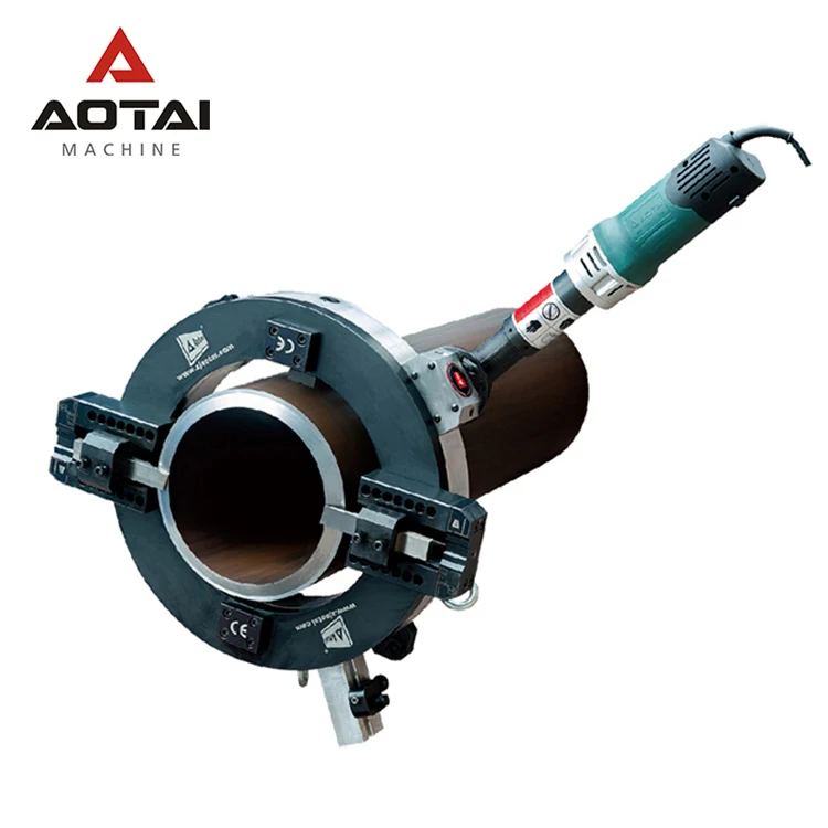 AOTAI Pneumatic Split Frame Cold Pipe Cutting Clamshell Pipe Cutting and Beveling Machine