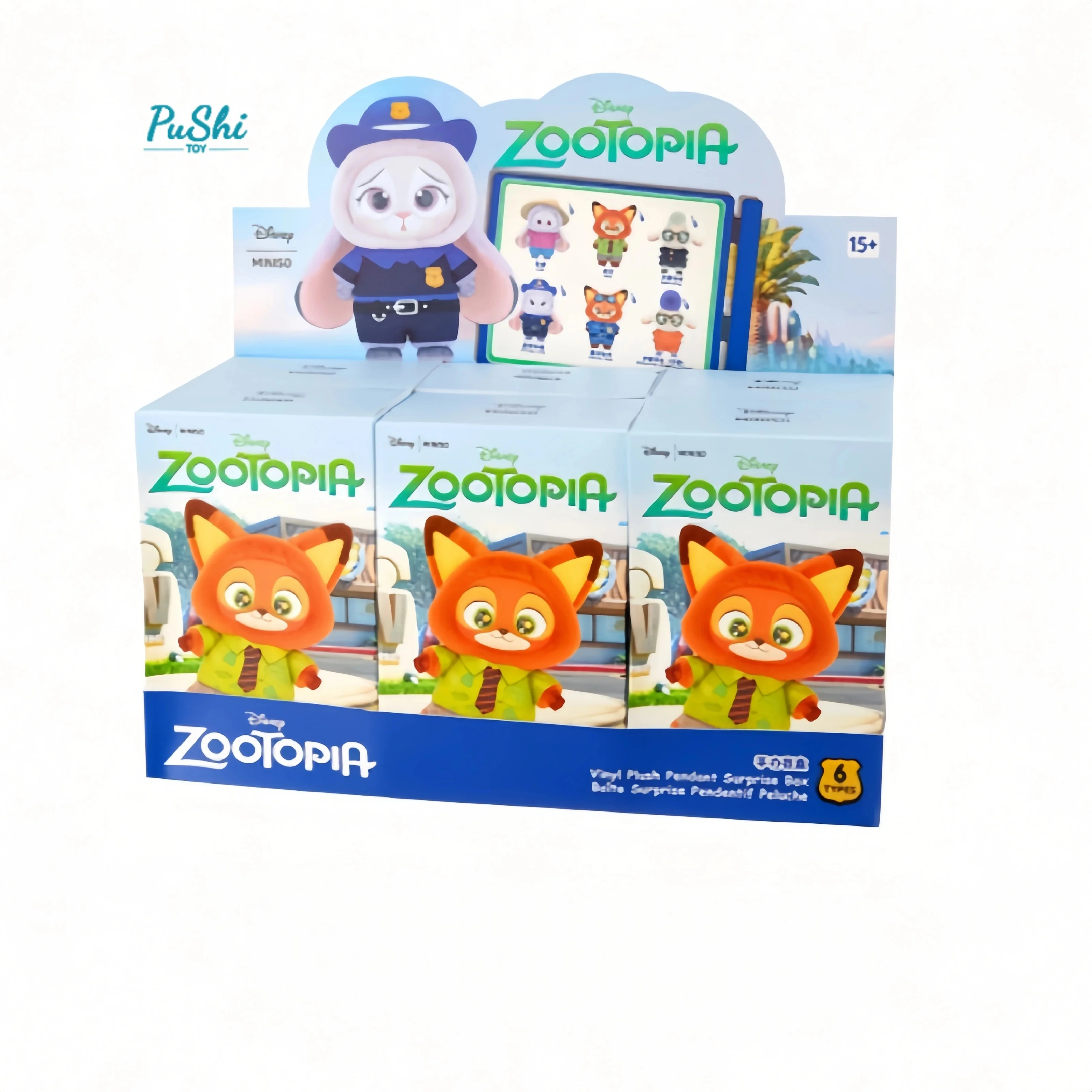 TOPTOY MINISOのズートピアシリーズ Miniso ズートピア座って素敵なシリーズブラインドボックス