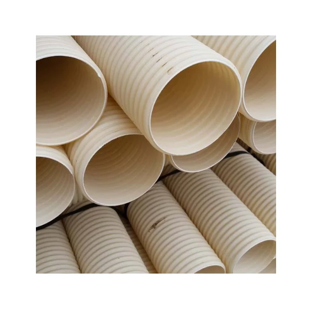 factory customized wholesale plastic drainage pipe pvc double