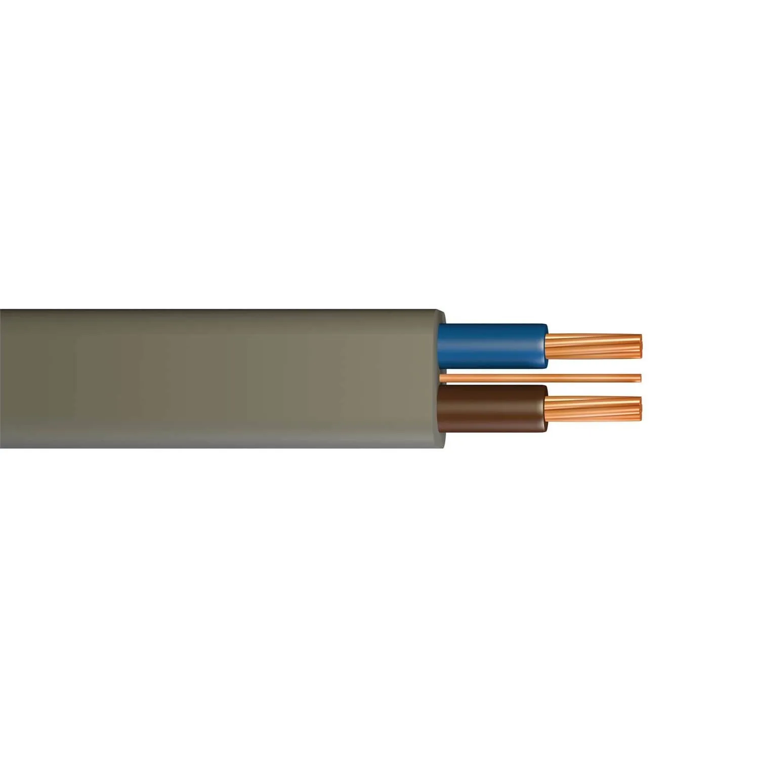 2 Core 3 Core Parallel Flat Line PVC Insulated BVVB 99.99% Copper Electric Wires and Cable