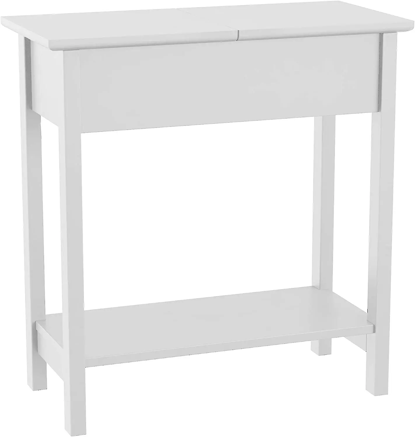 Flip Top End Table with Hidden Storage Compartment Night Stand Bedside Table