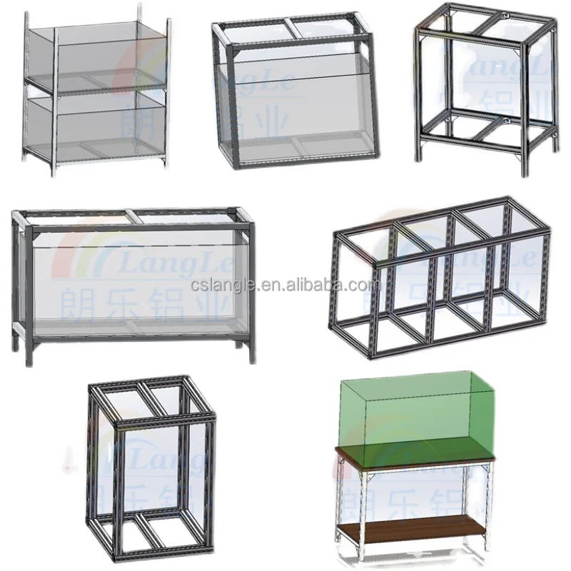 Custom Aluminum Frame Fish Tank with Tempered Glass - 10m Fish